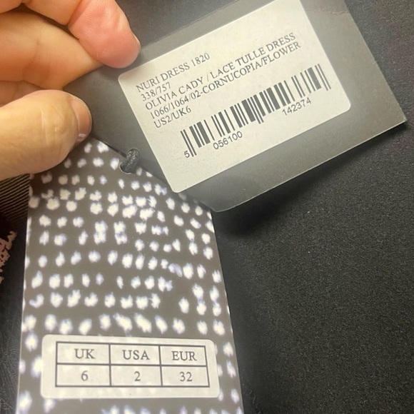 Saloni Nuri Lace Tulle Dress. - Picture 10 of 10